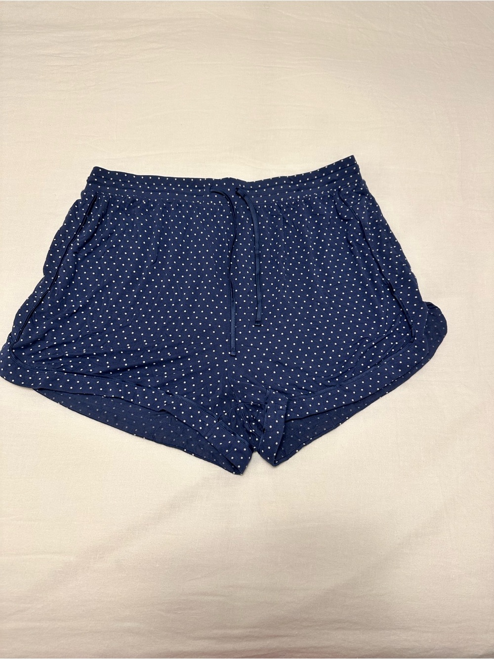 Navy Polka Dot Women's Lounge Shorts